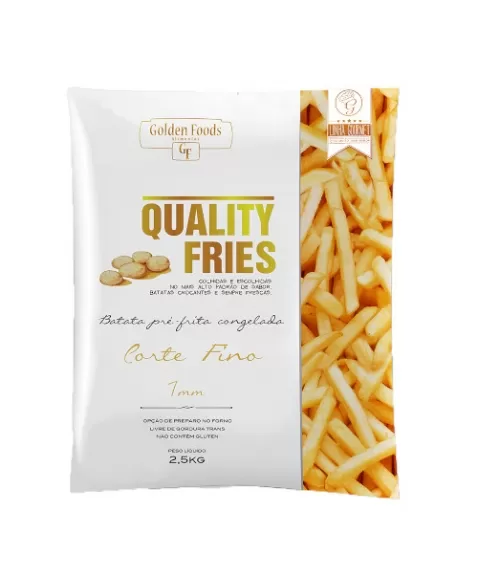 BATATA PALITO QUALITY FRIES 2,5 KG CX/05