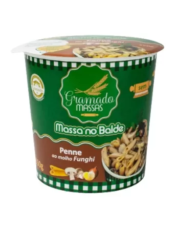 MASSA NO BALDE PENNE MOLHO FUNGHI GRAMADO 350 G CX/12