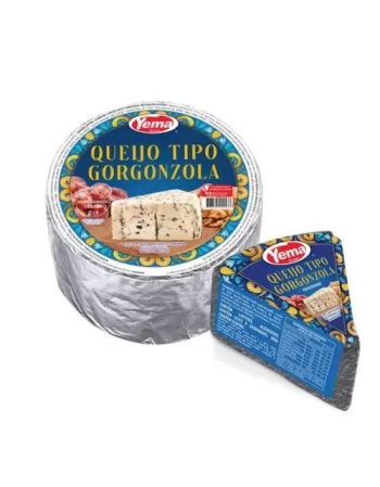 QUEIJO GORGONZOLA FORMA 2,7KG YEMA CX/4 UN