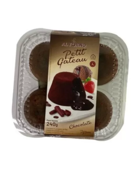 PETIT GATEAU 80G AL FORNO PC/04 UN CX/10 PCT