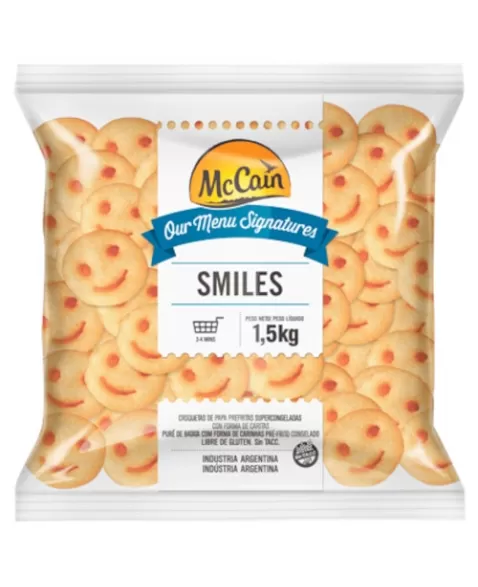 BATATA SMILES BR FOODS 1,5 KG CX/06