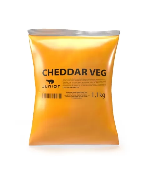 MOLHO CHEDDAR VEGANO POUCH 1,1KG JUNIOR CX/5 PCT