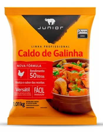 CALDO GALINHA 1,01KG JUNIOR CX/10 PCT