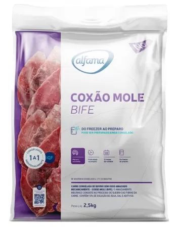 COXAO MOLE BOVINO EM BIFE 2,5KG ALFAMA CX/04 PCT