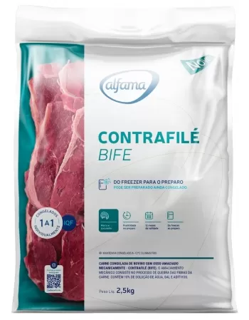 CONTRA FILE BOVINO EM BIFE 2,5KG ALFAMA CX/04 PCT