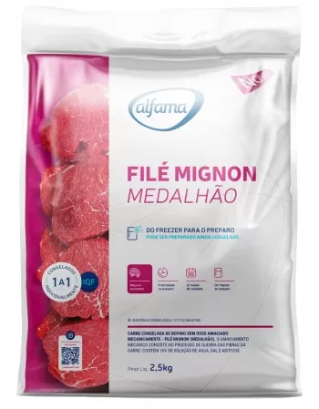 FILE MIGNON BOVINO MEDALHAO 2,5KG ALFAMA CX/04 PCT