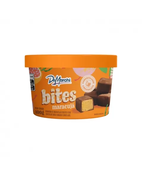 BOMBOM DE MARACUJA COM CHOC BITES 100G CX/12 PT