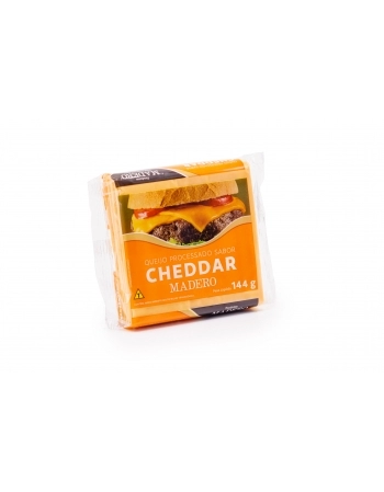 QUEIJO PROCESSADO CHEDDAR FAT 144G MADERO CX/27 PCT