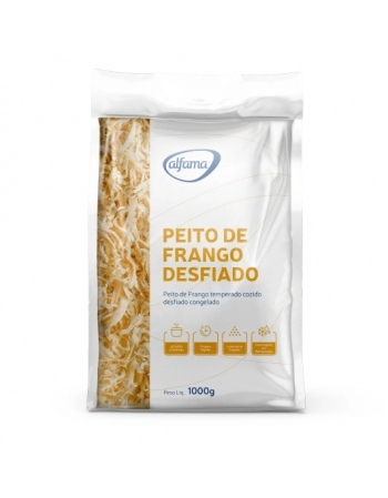 PEITO FRANGO DESFIADO ALFAMA 1 KG CX/06 PCT