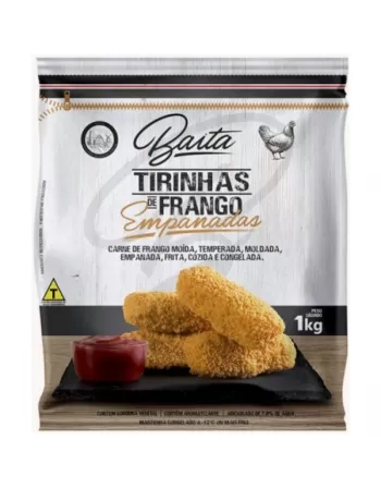 TIRAS FRANGO EMPANADO BAITA 1KG CX/10