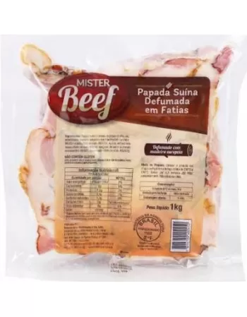 BACON FAT. PAPADA 1KG MISTER BEEF CX/18