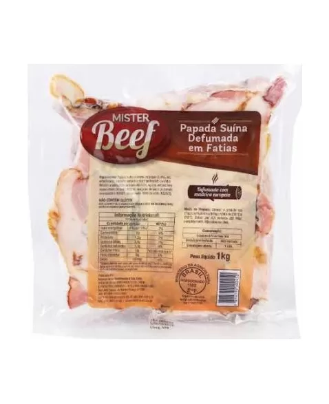 BACON FAT. PAPADA 1KG MISTER BEEF CX/18