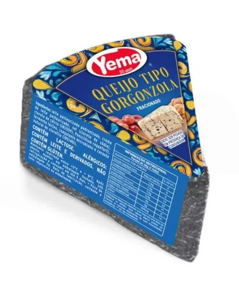 QUEIJO GORGONZOLA FRACAO 170G YEMA CX/64 UN