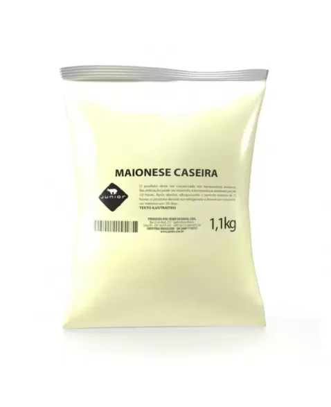 MAIONESE CASEIRA POUCH 1,1KG JUNIOR CX/5 PCT